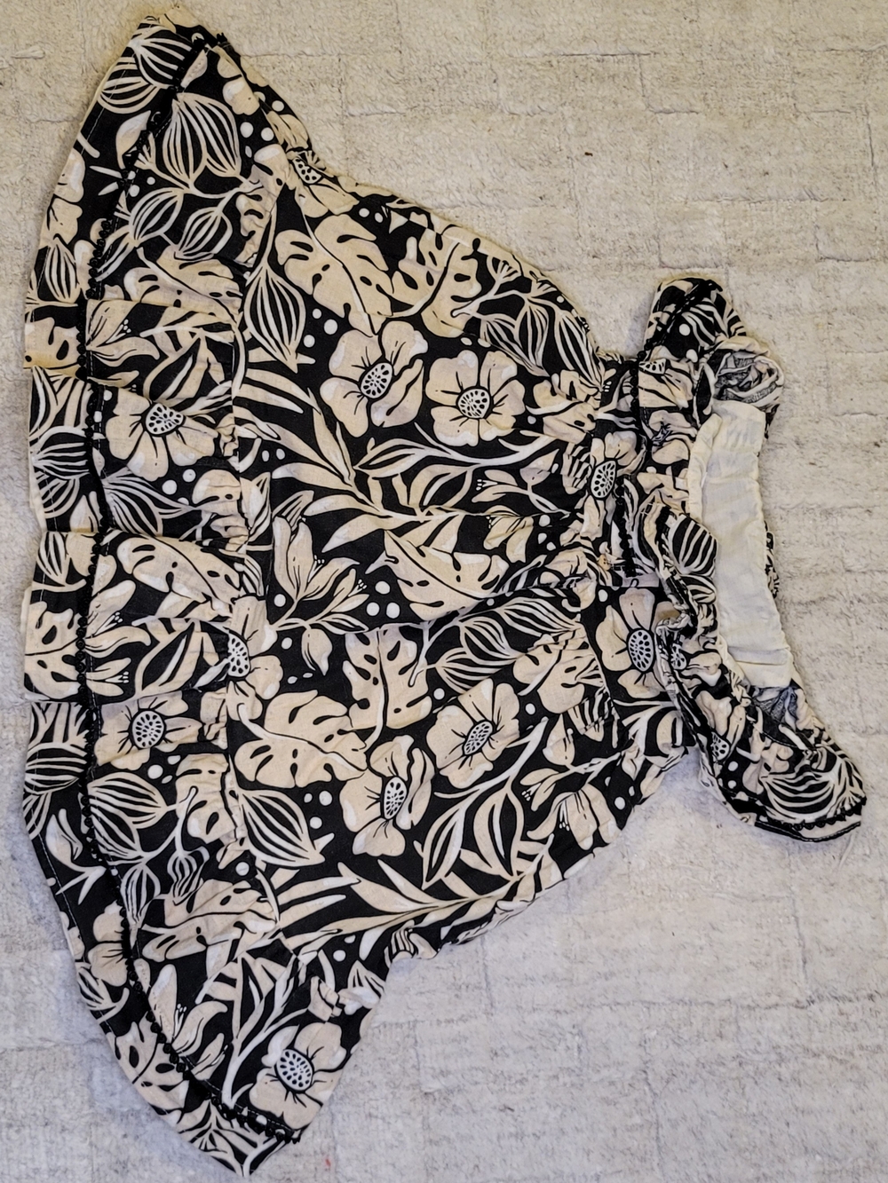 TOMMY BAHAMA Linen Blend Tropical Print Ruffle Dress Toddler Size 4T - Picture 7 of 8